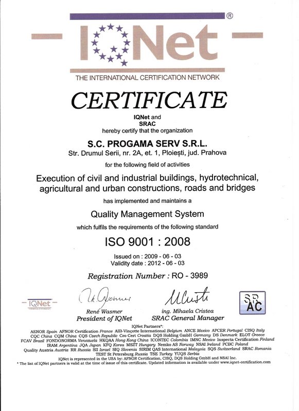 Certificat IQNet  ISO